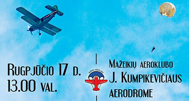 Rugpjūčio 17 d. Mažeikių aeroklubo J. Kumpikevičiaus aerodrome – Mažeikių aviacijos šventė 2024