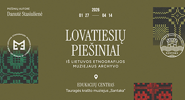 Sausio 27 – balandžio 14 dienomis Tauragės krašto muziejuje – paroda „Lovatiesių piešiniai iš Lietuvos etnografijos muziejaus archyvo“