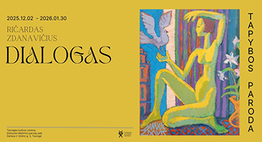 Iki sausio 30 d. Tauragės kultūros rūmų Edmundo Mažrimo parodų salėje – Ričardo Zdanavičiaus tapybos darbų paroda „Dialogas“