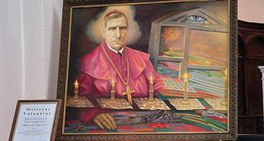 Vytas Rutkauskas. „Rietave paminėtos vyskupo Motiejaus Valančiaus gimimo 225-osios metinės“