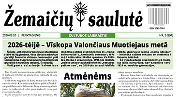 Išleists laikraštė „Žemaičių saulutė“ 2026 m. vasarė mienesė numeris
