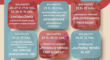 „Skaityk tarp eilučių“: 2026 m. nacionalinė Lietuvos bibliotekų savaitė Telšiuose