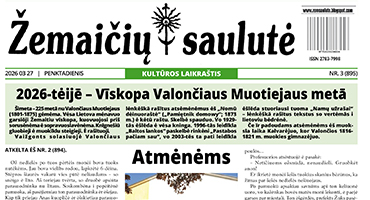 Išleists tretiesis 2026 metu laikraštė „Žemaičių saulutė“ numeris