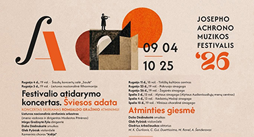 Rugsėjo 4–spalio 25 dienomis Lietuvoje – 26-asis Josepho Ochrono muzikos festivalis
