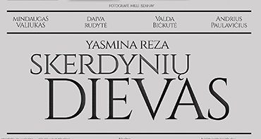 Rugsėjo 19 ir 20 dienomis Telšių Žemaitės dramos teatre – garsios šiuolaikės prancūzų pjesės, kurioje vaidina žinomi Lietuvos aktoriai, premjera