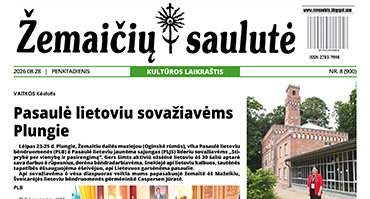 Laikraščio „Žemaičių saulutė“ 2026 m. rugpjūčio mėnesio numeris